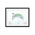 Picture of Sea Turtle II  _GroupedProduct_Rectangle_Landscape_Framed_Matted_
