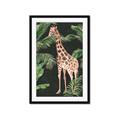 Picture of Giraffe In The Jungle _GroupedProduct_Rectangle_Portrait_Framed_Matted_