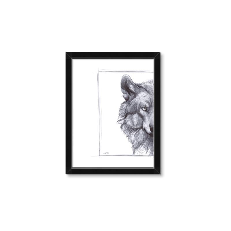 Picture of Half Face _GroupedProduct_Rectangle_Portrait_Framed_Matted_