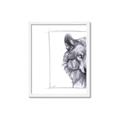 Picture of Half Face _GroupedProduct_Rectangle_Portrait_Framed_Matted_