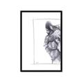 Picture of Half Face _GroupedProduct_Rectangle_Portrait_Framed_Matted_