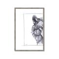 Picture of Half Face _GroupedProduct_Rectangle_Portrait_Framed_Matted_