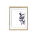 Picture of Half Face _GroupedProduct_Rectangle_Portrait_Framed_Matted_