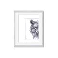 Picture of Half Face _GroupedProduct_Rectangle_Portrait_Framed_Matted_