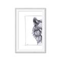 Picture of Half Face _GroupedProduct_Rectangle_Portrait_Framed_Matted_