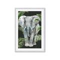 Picture of Elephant In The Forest _GroupedProduct_Rectangle_Portrait_Framed_Matted_