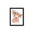 Picture of Flower Piglet _GroupedProduct_Rectangle_Portrait_Framed_Matted_