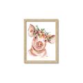 Picture of Flower Piglet _GroupedProduct_Rectangle_Portrait_Framed_Matted_