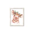 Picture of Flower Piglet _GroupedProduct_Rectangle_Portrait_Framed_Matted_