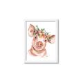 Picture of Flower Piglet _GroupedProduct_Rectangle_Portrait_Framed_Matted_