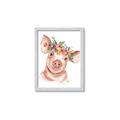 Picture of Flower Piglet _GroupedProduct_Rectangle_Portrait_Framed_Matted_