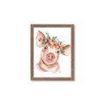 Picture of Flower Piglet _GroupedProduct_Rectangle_Portrait_Framed_Matted_