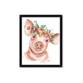 Picture of Flower Piglet _GroupedProduct_Rectangle_Portrait_Framed_Matted_