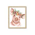 Picture of Flower Piglet _GroupedProduct_Rectangle_Portrait_Framed_Matted_