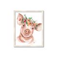Picture of Flower Piglet _GroupedProduct_Rectangle_Portrait_Framed_Matted_