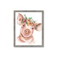 Picture of Flower Piglet _GroupedProduct_Rectangle_Portrait_Framed_Matted_