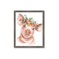 Picture of Flower Piglet _GroupedProduct_Rectangle_Portrait_Framed_Matted_