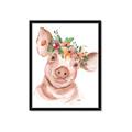 Picture of Flower Piglet _GroupedProduct_Rectangle_Portrait_Framed_Matted_