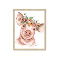 Picture of Flower Piglet _GroupedProduct_Rectangle_Portrait_Framed_Matted_
