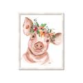 Picture of Flower Piglet _GroupedProduct_Rectangle_Portrait_Framed_Matted_