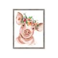 Picture of Flower Piglet _GroupedProduct_Rectangle_Portrait_Framed_Matted_