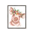 Picture of Flower Piglet _GroupedProduct_Rectangle_Portrait_Framed_Matted_