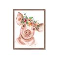 Picture of Flower Piglet _GroupedProduct_Rectangle_Portrait_Framed_Matted_
