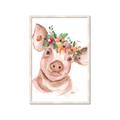 Picture of Flower Piglet _GroupedProduct_Rectangle_Portrait_Framed_Matted_