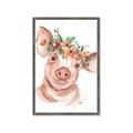 Picture of Flower Piglet _GroupedProduct_Rectangle_Portrait_Framed_Matted_