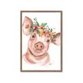 Picture of Flower Piglet _GroupedProduct_Rectangle_Portrait_Framed_Matted_