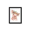 Picture of Flower Piglet _GroupedProduct_Rectangle_Portrait_Framed_Matted_