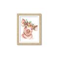 Picture of Flower Piglet _GroupedProduct_Rectangle_Portrait_Framed_Matted_
