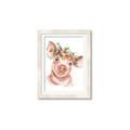 Picture of Flower Piglet _GroupedProduct_Rectangle_Portrait_Framed_Matted_