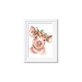 Picture of Flower Piglet _GroupedProduct_Rectangle_Portrait_Framed_Matted_