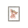 Picture of Flower Piglet _GroupedProduct_Rectangle_Portrait_Framed_Matted_