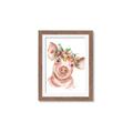 Picture of Flower Piglet _GroupedProduct_Rectangle_Portrait_Framed_Matted_