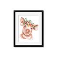 Picture of Flower Piglet _GroupedProduct_Rectangle_Portrait_Framed_Matted_