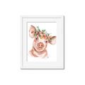 Picture of Flower Piglet _GroupedProduct_Rectangle_Portrait_Framed_Matted_