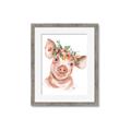 Picture of Flower Piglet _GroupedProduct_Rectangle_Portrait_Framed_Matted_