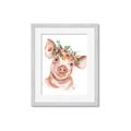Picture of Flower Piglet _GroupedProduct_Rectangle_Portrait_Framed_Matted_