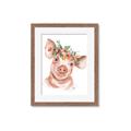 Picture of Flower Piglet _GroupedProduct_Rectangle_Portrait_Framed_Matted_