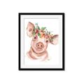 Picture of Flower Piglet _GroupedProduct_Rectangle_Portrait_Framed_Matted_