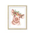 Picture of Flower Piglet _GroupedProduct_Rectangle_Portrait_Framed_Matted_