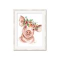 Picture of Flower Piglet _GroupedProduct_Rectangle_Portrait_Framed_Matted_