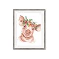 Picture of Flower Piglet _GroupedProduct_Rectangle_Portrait_Framed_Matted_