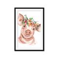 Picture of Flower Piglet _GroupedProduct_Rectangle_Portrait_Framed_Matted_