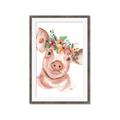 Picture of Flower Piglet _GroupedProduct_Rectangle_Portrait_Framed_Matted_