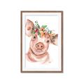 Picture of Flower Piglet _GroupedProduct_Rectangle_Portrait_Framed_Matted_