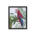 Picture of Red Parrot Paradise I _GroupedProduct_Rectangle_Portrait_Framed_Matted_