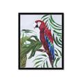 Picture of Red Parrot Paradise I _GroupedProduct_Rectangle_Portrait_Framed_Matted_